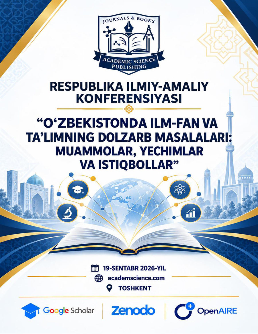 Ташматов Рустам Хусанович, ДАВЛАТ ИШТИРОКИДАГИ КОРХОНАЛАРДА ИЧКИ НАЗОРАТ ТИЗИМИ САМАРАДОРЛИГИНИ БАҲОЛАШНИНГ ИЛМИЙ-МЕТОДИК АСОСЛАРИ